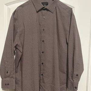 Alfani Men's burgundy button down shirt